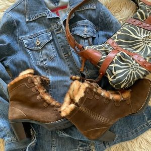 Sofft shearling Booties size 8 EUC